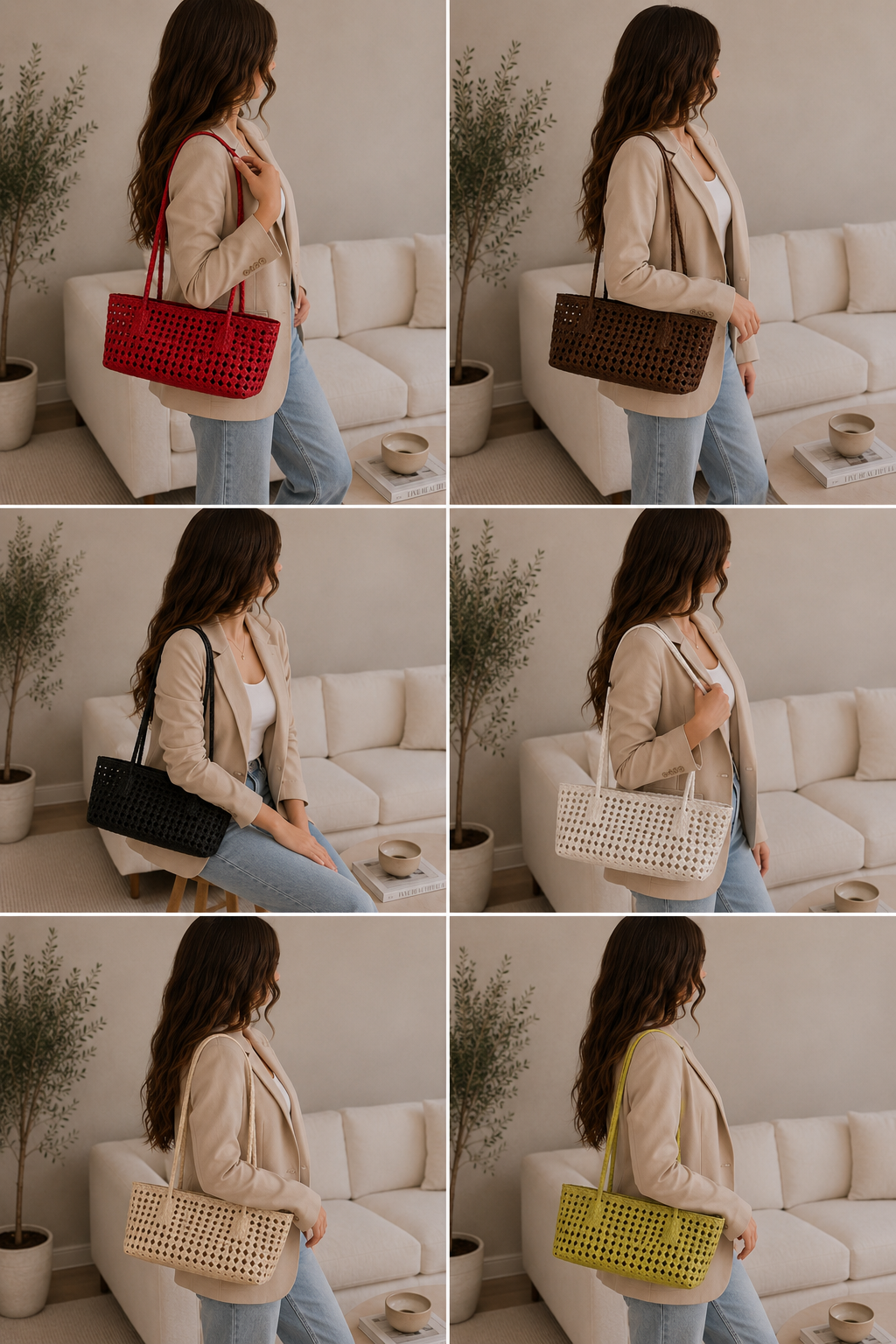 Borsa Tote Intrecciata Aurora