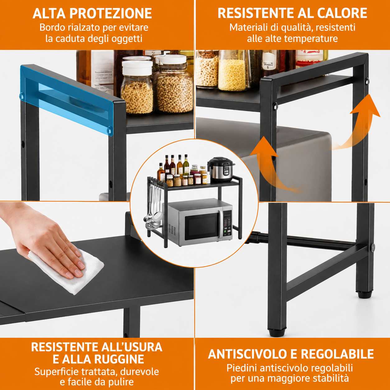 MICROSTAND – Supporto Regolabile per Microonde