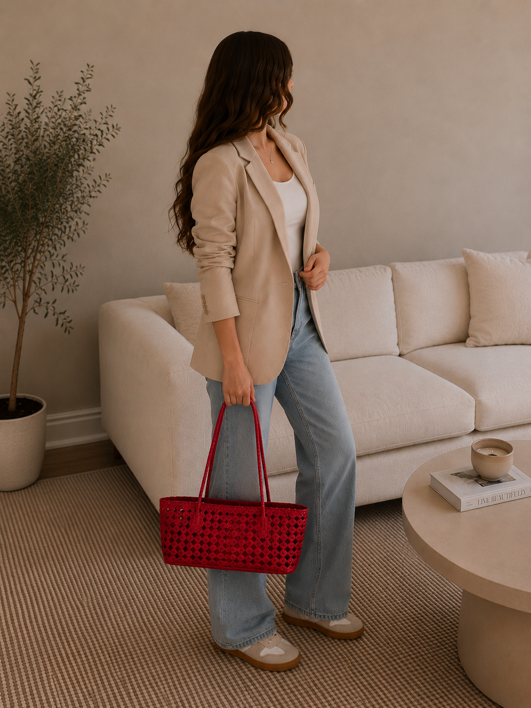 Borsa Tote Intrecciata Aurora