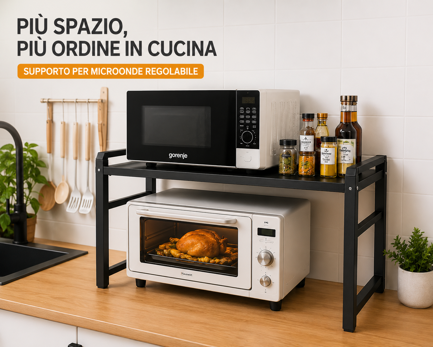 MICROSTAND – Supporto Regolabile per Microonde