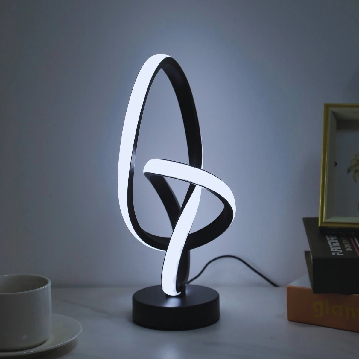 Lampada da Scrivania LED Doppia Spirale USB