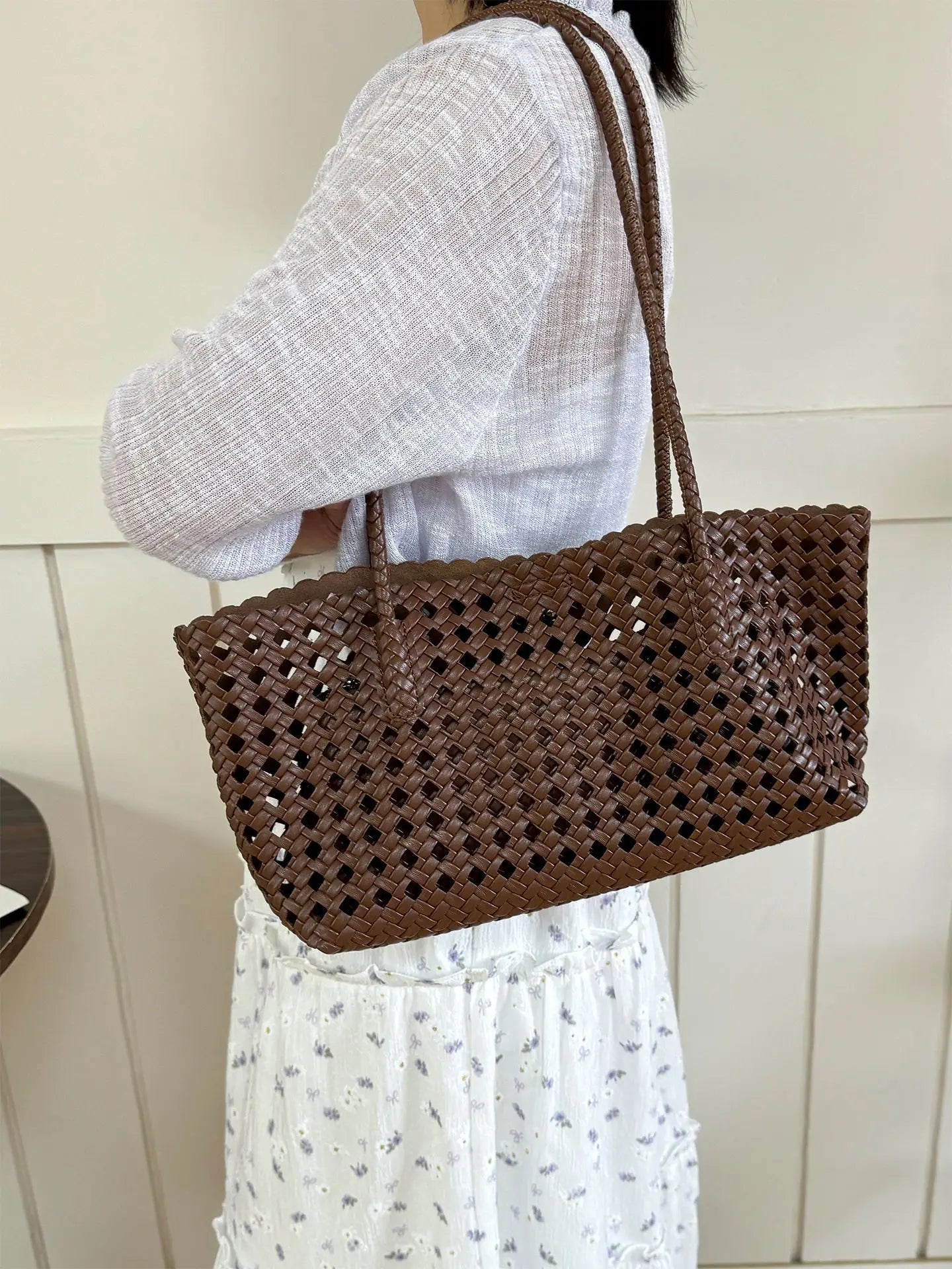Borsa Tote Intrecciata Aurora