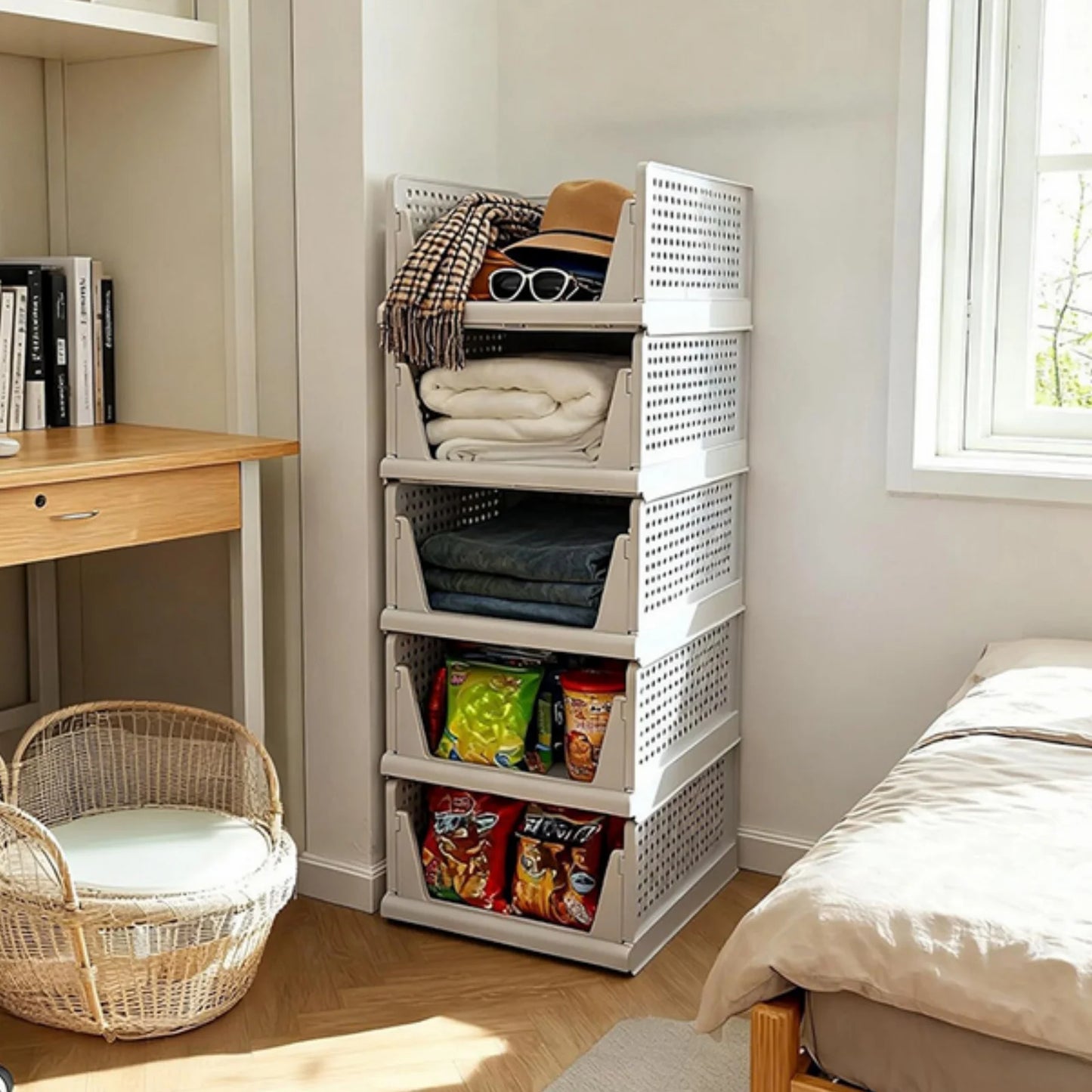 ORGANIZE – Set Organizer Modulari per Armadio | 3 o 5 Pezzi