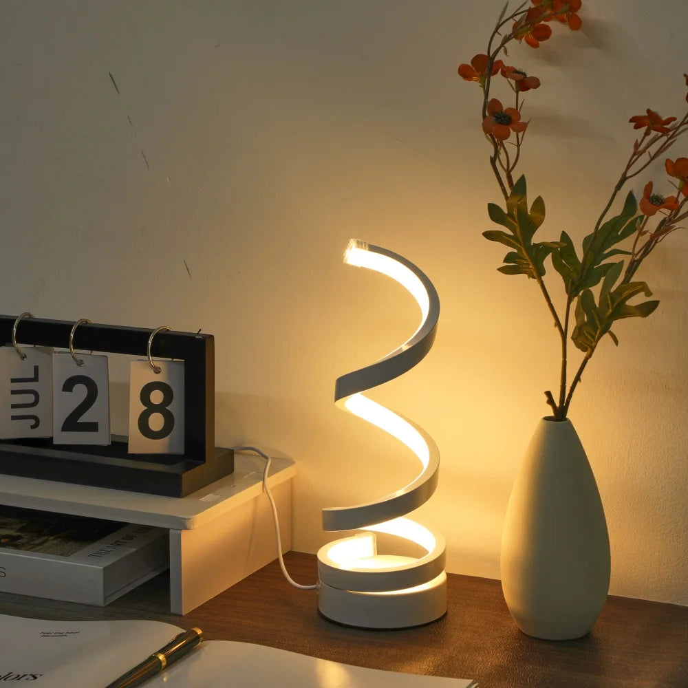 Lampada LED a spirale ricaricabile