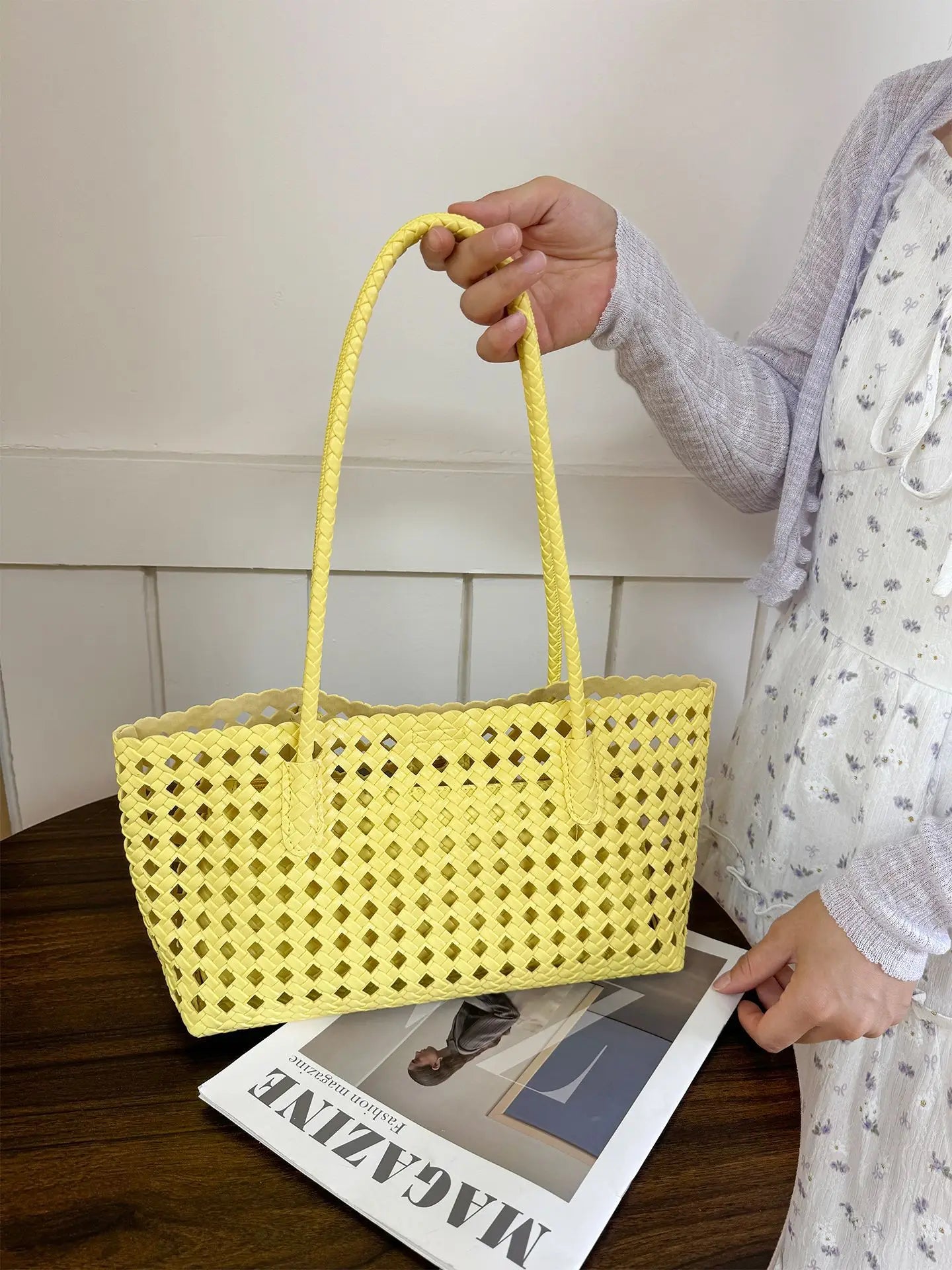 Borsa Tote Intrecciata Aurora