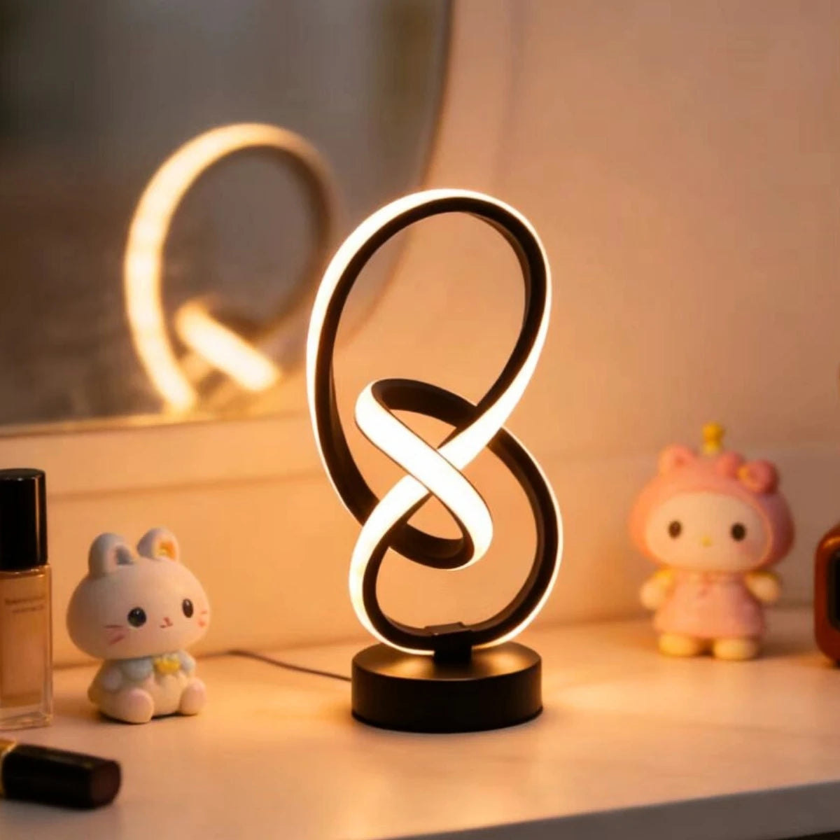 Lampada da Scrivania LED Doppia Spirale USB