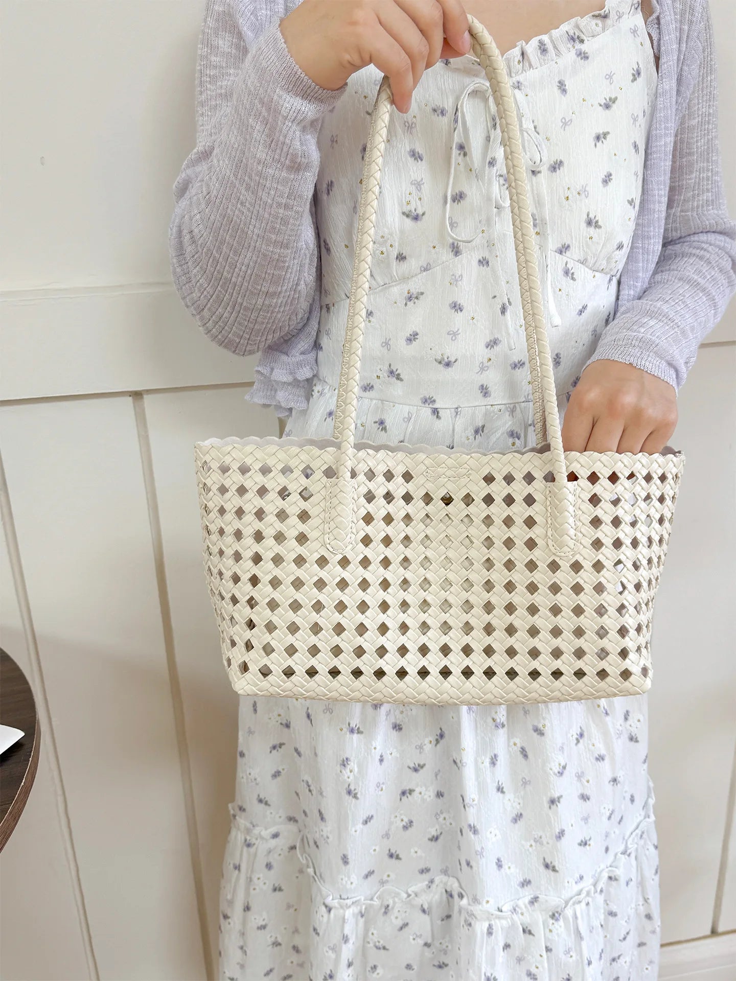 Borsa Tote Intrecciata Aurora