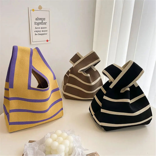 Origami Tote - Shopper in Maglia dal Design Giapponese